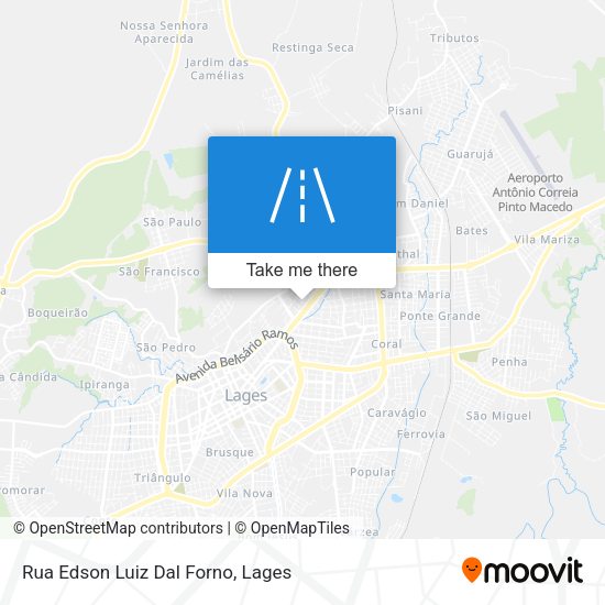 Rua Edson Luiz Dal Forno map