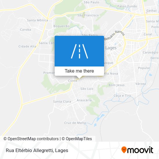 Rua Eltérbio Allegretti map
