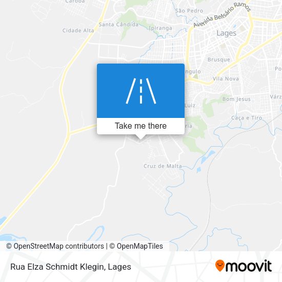 Rua Elza Schmidt Klegin map