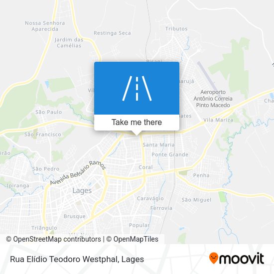 Rua Elídio Teodoro Westphal map