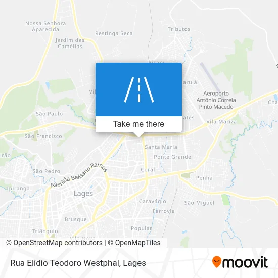 Rua Elídio Teodoro Westphal map