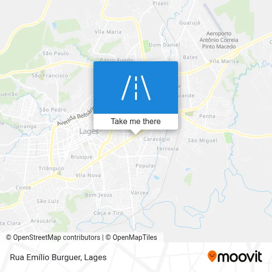Rua Emílio Burguer map