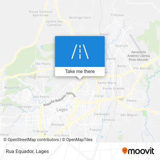 Rua Equador map