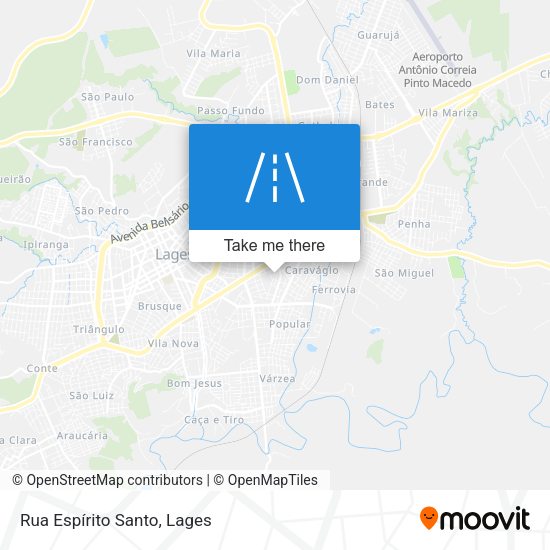 Rua Espírito Santo map