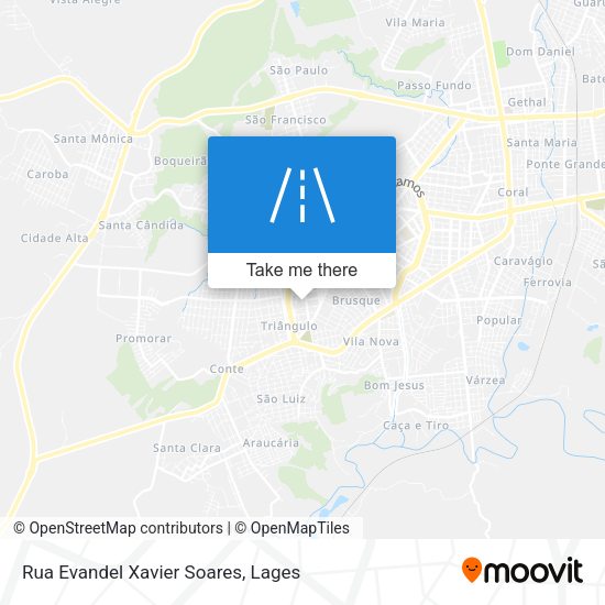 Rua Evandel Xavier Soares map