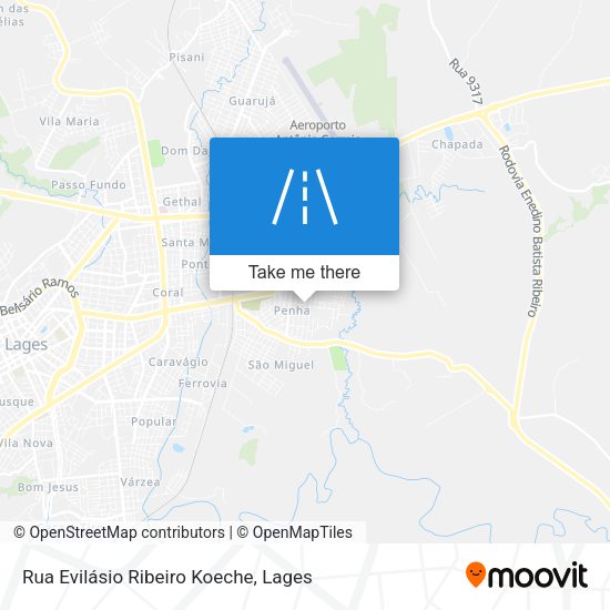 Rua Evilásio Ribeiro Koeche map