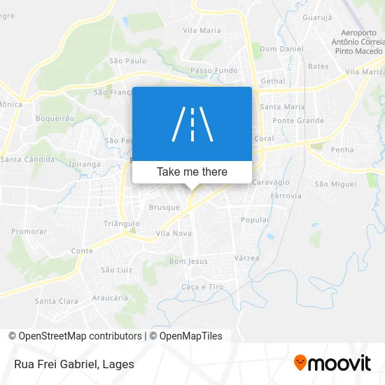 Rua Frei Gabriel map