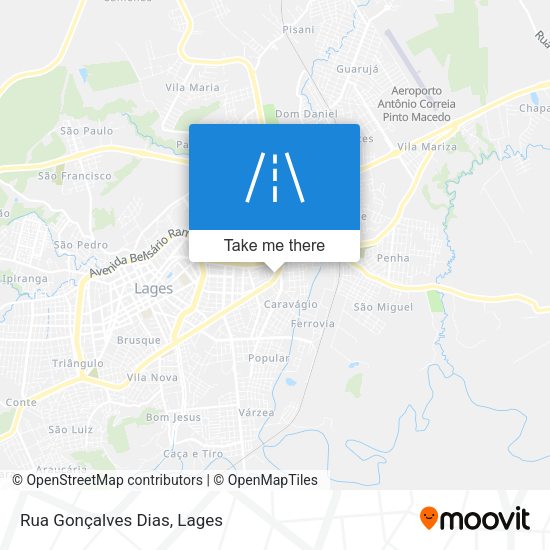 Rua Gonçalves Dias map