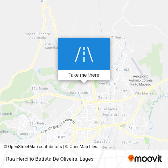 Rua Hercílio Batista De Oliveira map