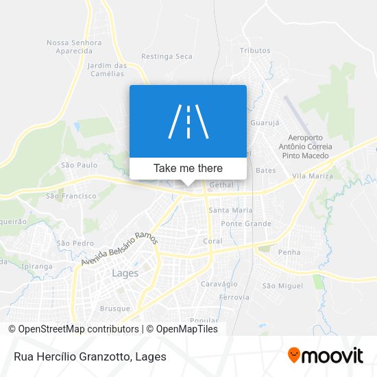 Rua Hercílio Granzotto map