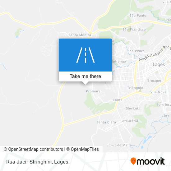 Rua Jacir Stringhini map