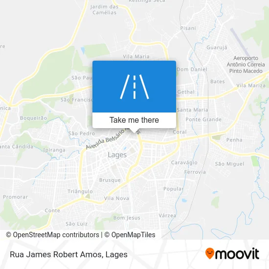 Rua James Robert Amos map
