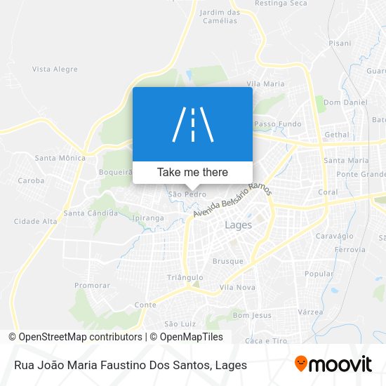 Mapa Rua João Maria Faustino Dos Santos