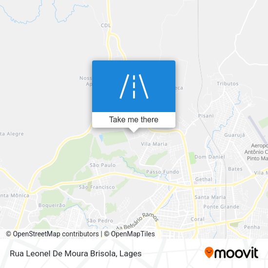 Rua Leonel De Moura Brisola map