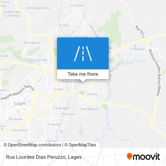 Rua Lourdes Dias Peruzzo map