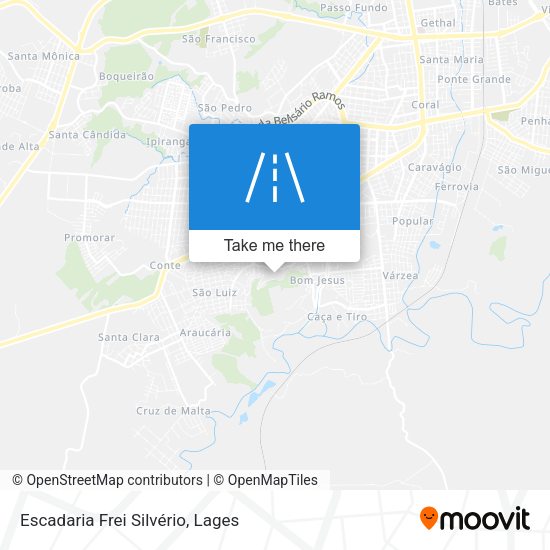 Escadaria Frei Silvério map