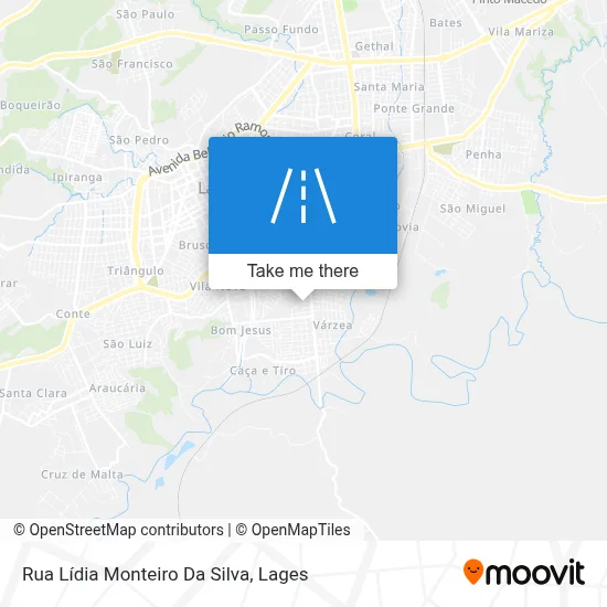Rua Lídia Monteiro Da Silva map