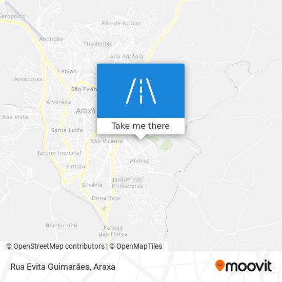Mapa Rua Evita Guimarães