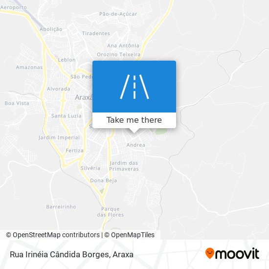 Rua Irinéia Cândida Borges map