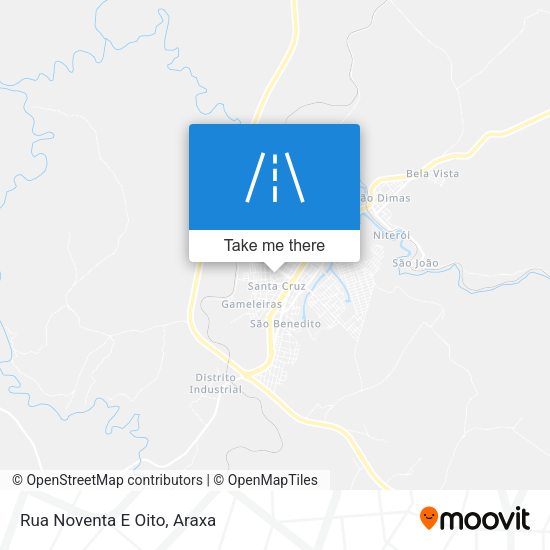 Rua Noventa E Oito map