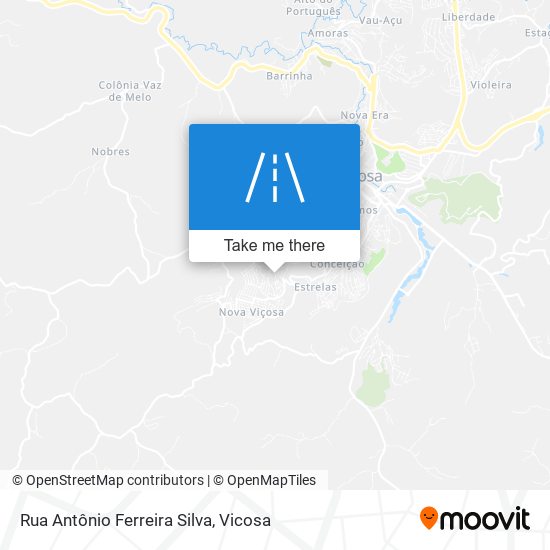 Mapa Rua Antônio Ferreira Silva