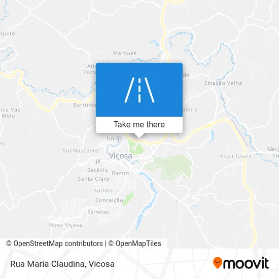 Rua Maria Claudina map