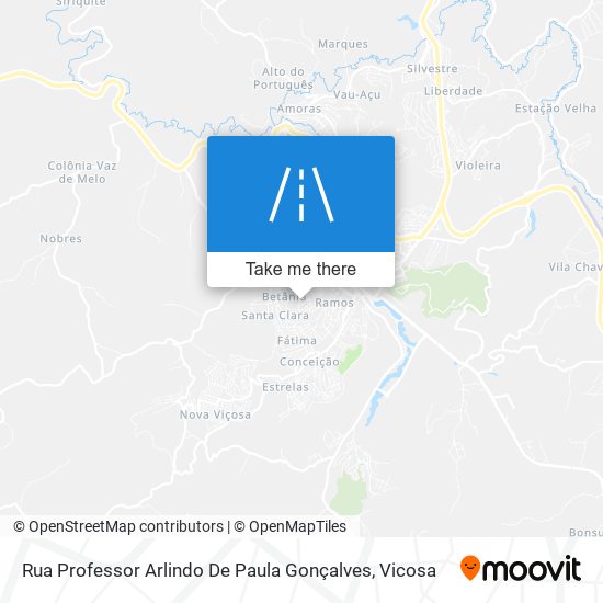 Rua Professor Arlindo De Paula Gonçalves map