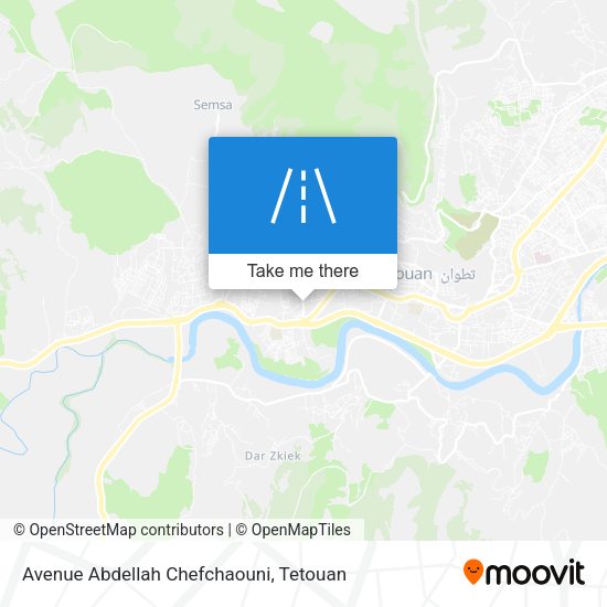 Avenue Abdellah Chefchaouni map