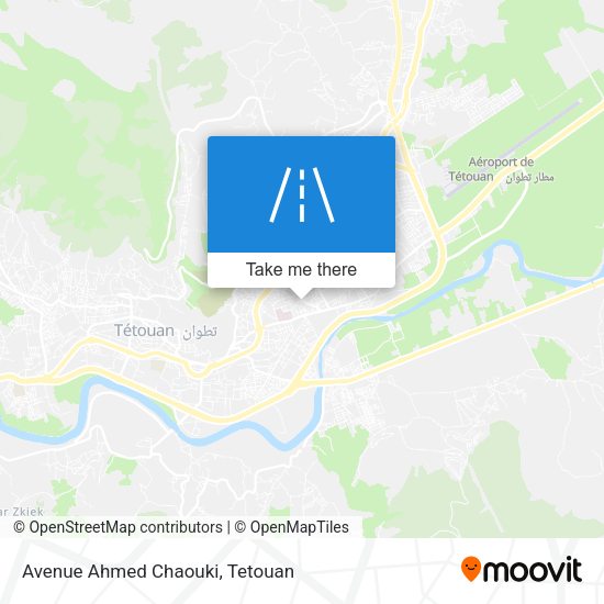Avenue Ahmed Chaouki map