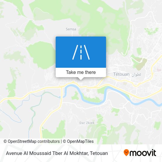 Avenue Al Moussaid Tber Al Mokhtar map