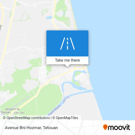 Avenue Bni Hozmar map