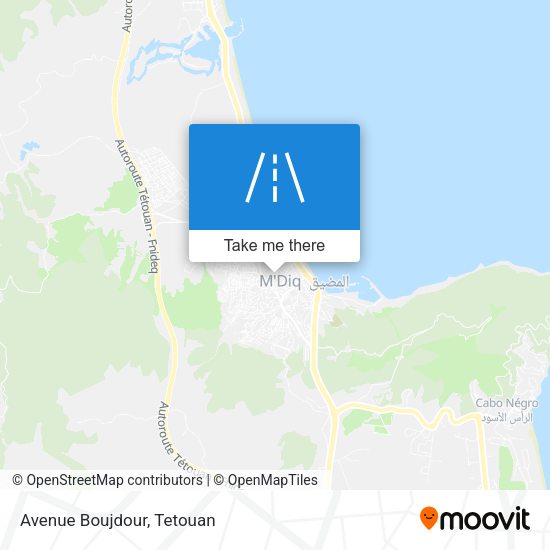 Avenue Boujdour map