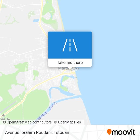 Avenue Ibrahim Roudani map