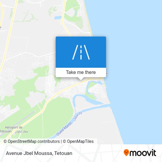 Avenue Jbel Moussa map