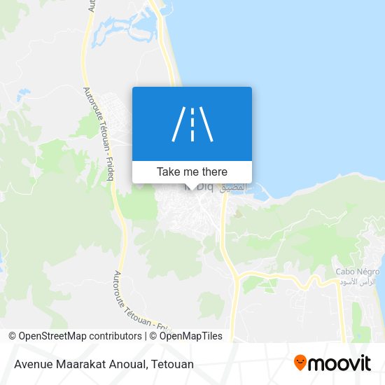 Avenue Maarakat Anoual map