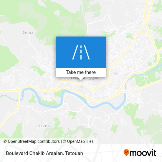 Boulevard Chakib Arsalan map