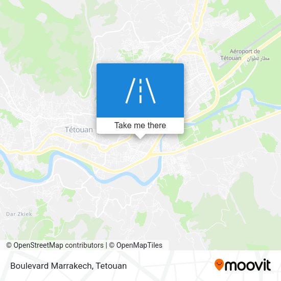 Boulevard Marrakech map
