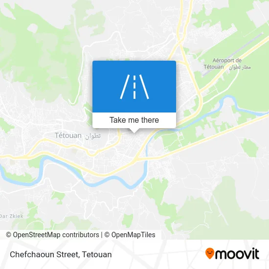 Chefchaoun Street map