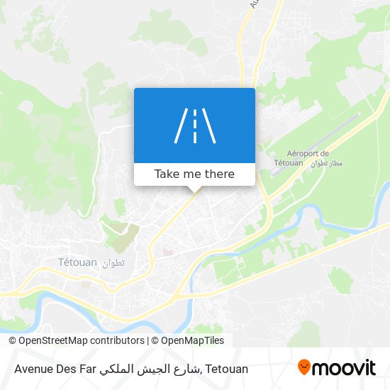 Avenue Des Far شارع الجيش الملكي map