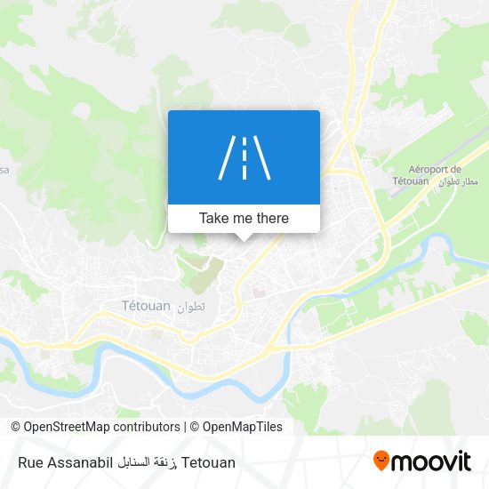 Rue Assanabil زنقة السنابل map