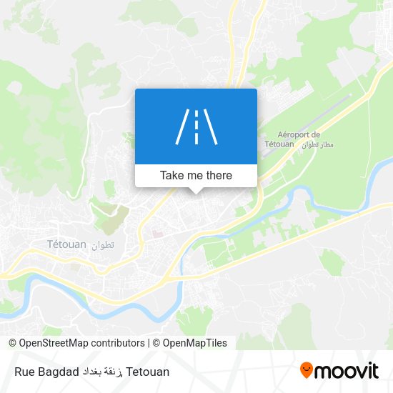 Rue Bagdad زنقة بغداد map