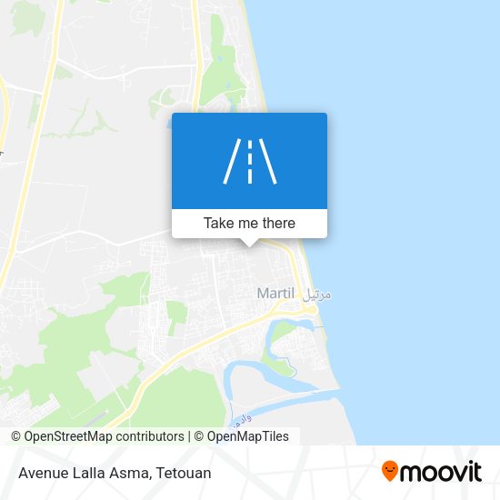 Avenue Lalla Asma map
