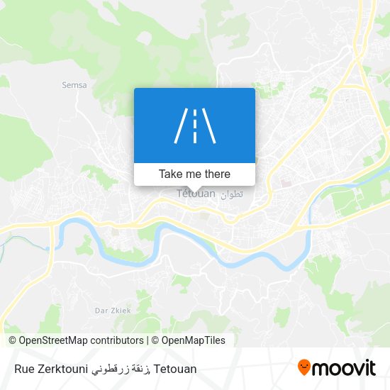 Rue Zerktouni زنقة زرقطوني map