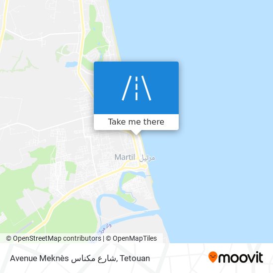 Avenue Meknès شارع مكناس map