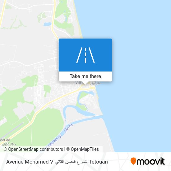 Avenue Mohamed V شارع الحسن الثاني map