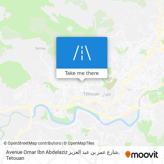 Avenue Omar Ibn Abdelaziz شارع عمر بن عبد العزيز plan