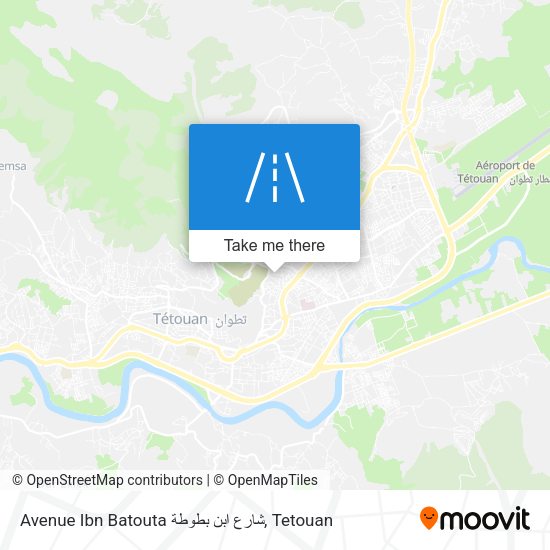 Avenue Ibn Batouta شارع ابن بطوطة map