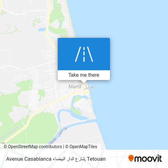 Avenue Casablanca شارع الدار البيضاء map