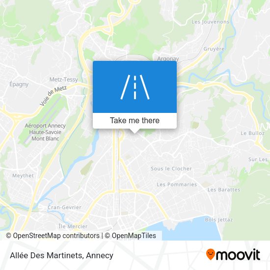 Allée Des Martinets map