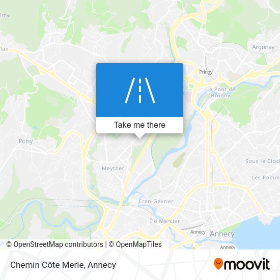 Chemin Côte Merle map